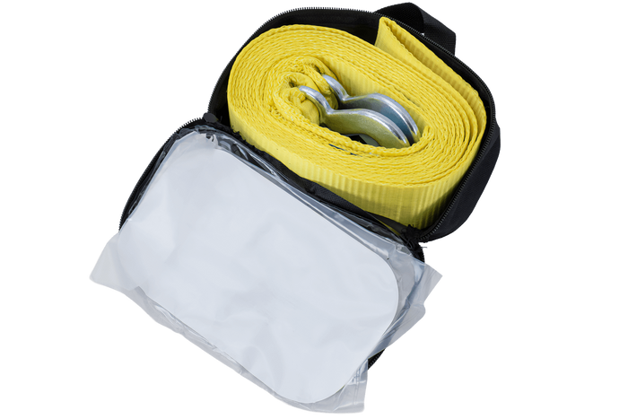 Tažné lano s háky Tažný popruh UNITRAILER 5m/50mm/4t žlutý