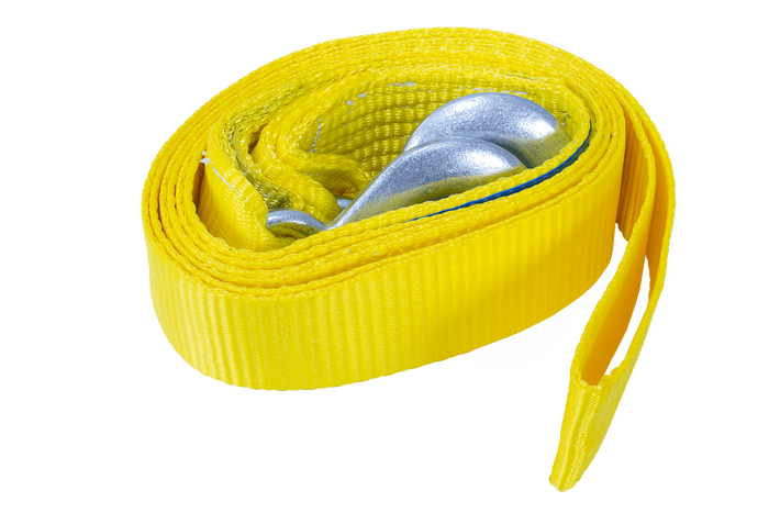 Tažné lano s háky Tažný popruh UNITRAILER 3m/50mm/3t žlutý