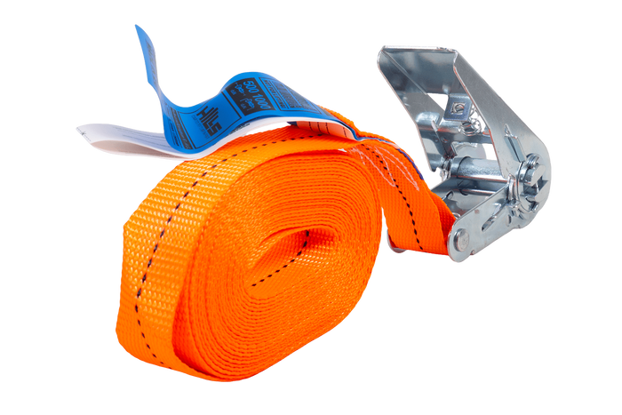 HILLS 5m/25mm/1t oranžový jednodílný popruh s napínačem