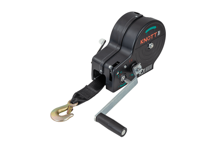 Ruční naviják pro přívěs KNOTT 6X0017.311 900 kg s pásem