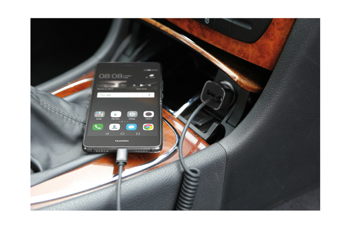 Autonabíječka LAMP USB Type-C, zásuvka pro zapalovač cigaret 12/24V