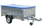 Přívěs Garden Trailer 230 KIPP s BIS bočnicemi a modrou plachtou