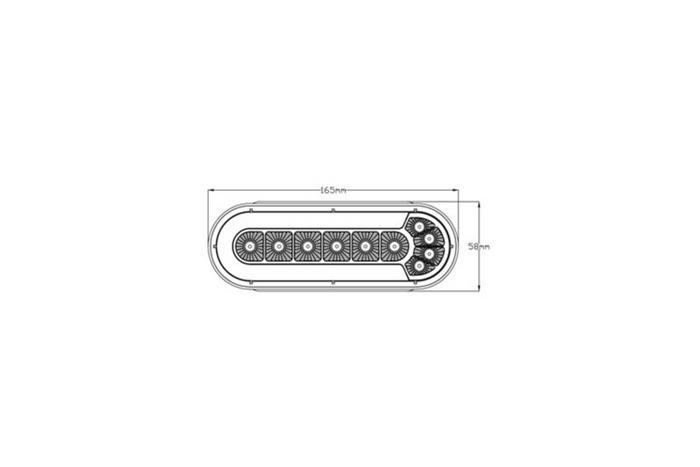 TruckLED L1873 LED zadní světlo 4 funkce univerzální