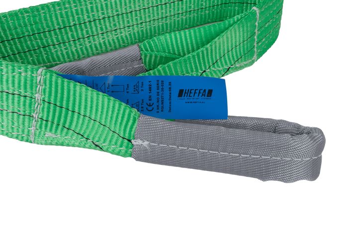 Jeřábový popruh HEFFA 1m/60mm/2t s očky