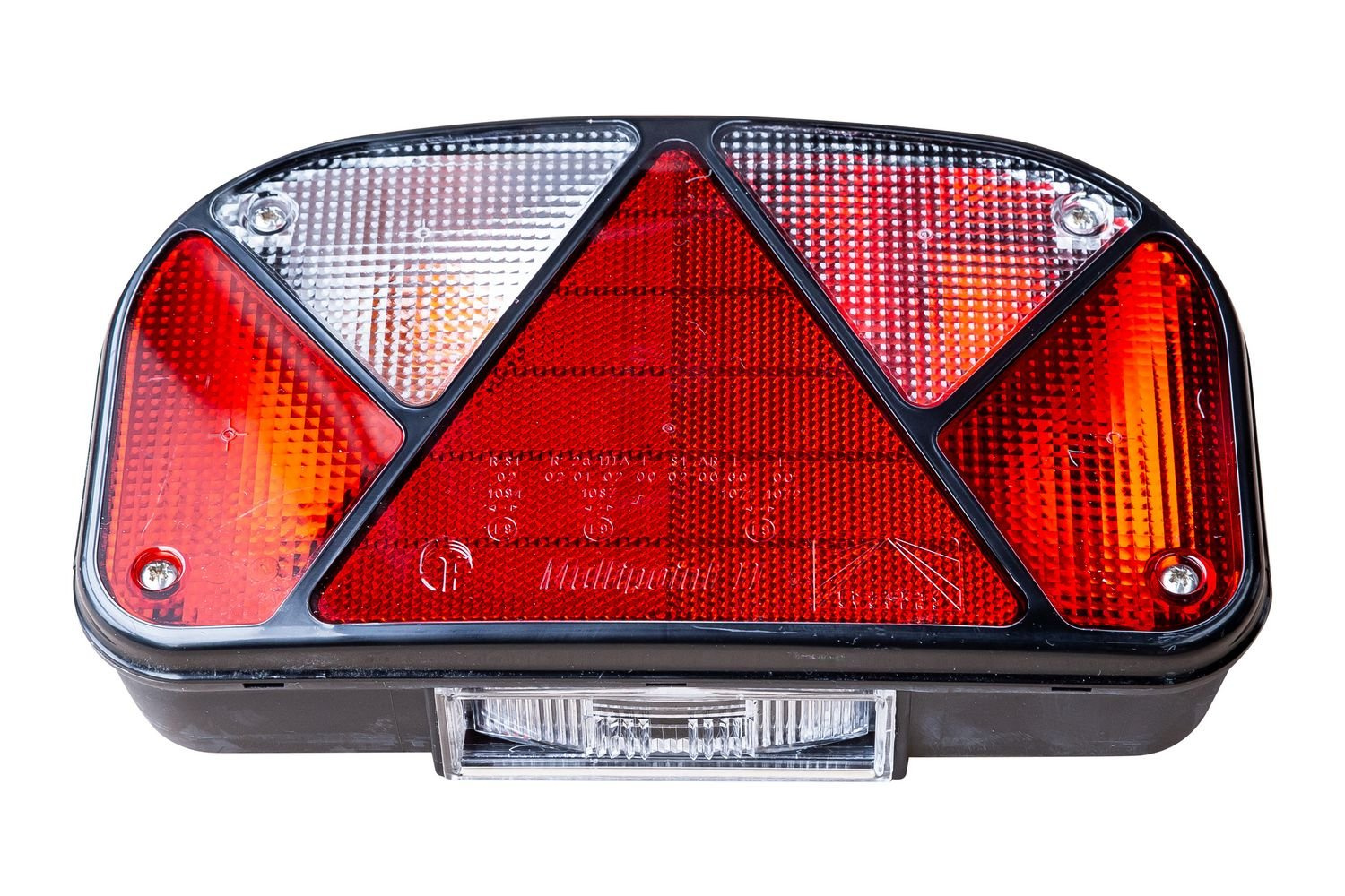 Multifunkční zadní světlo ASPÖCK Multipoint II 5-PIN levé + mlha (osvětlení spodního panelu)