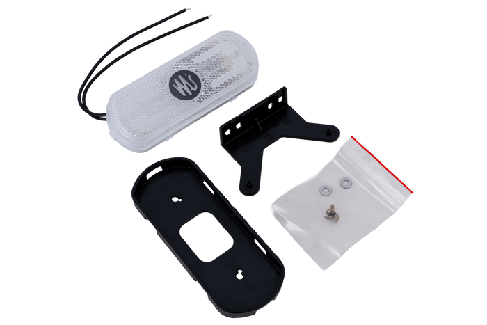 Univerzální obrysová svítilna WAŚ W240 1600 LED bílá s držákem