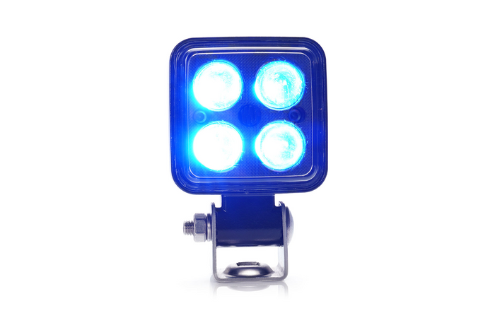 Bezpečnostní LED svítilna WAŚ 2243 W267, modrá výstražná kontrolka