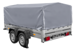 Dvounápravový přívěs 264x150 UNITRAILER GARDEN 265/2 KIPP s rámem H-800 a šedou plachtou