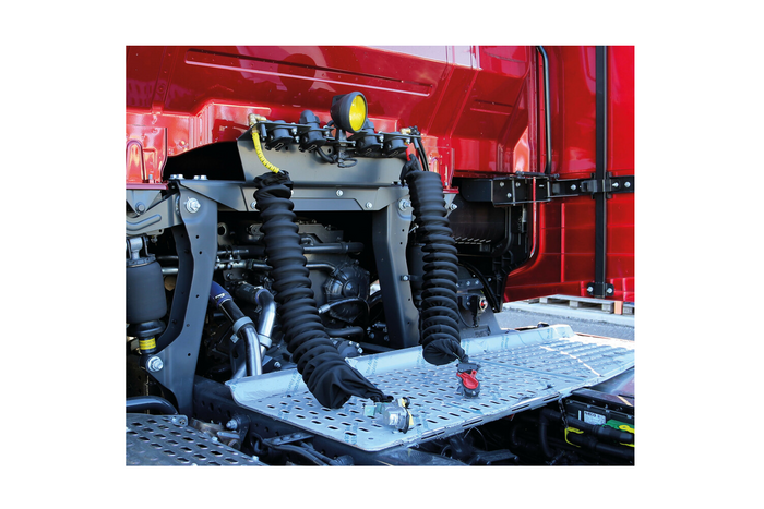 Kryt spirálového kabelu LAMPA Truck-Tights 97173 flexibilní návlek černý 220 cm průměr 11 cm