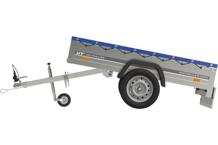 Přívěs Garden Trailer 200 KIPP s modrou plachtou