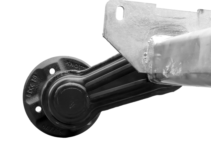 Nebrzděná náprava KNOTT VG7-L pro lodní přívěs 750 kg 1094 mm 1406 mm 4x100