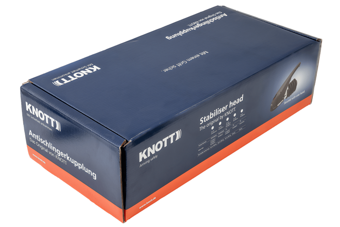 Tažný kloub KNOTT KS30 se stabilizátorem pro přívěs 3000 kg s 50 mm trubkovou ojí