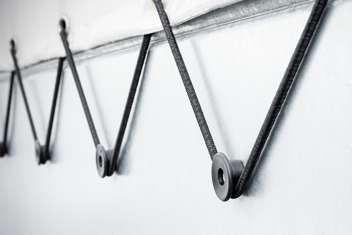 Boční válečky TULPLAST pro upevnění plachet, sítí a plachet, sada 24 kusů