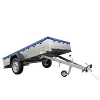 Lehký přívěs 264x125 UNITRAILER GARDEN 264 KIPP s rámem H-0 a modrým krytem