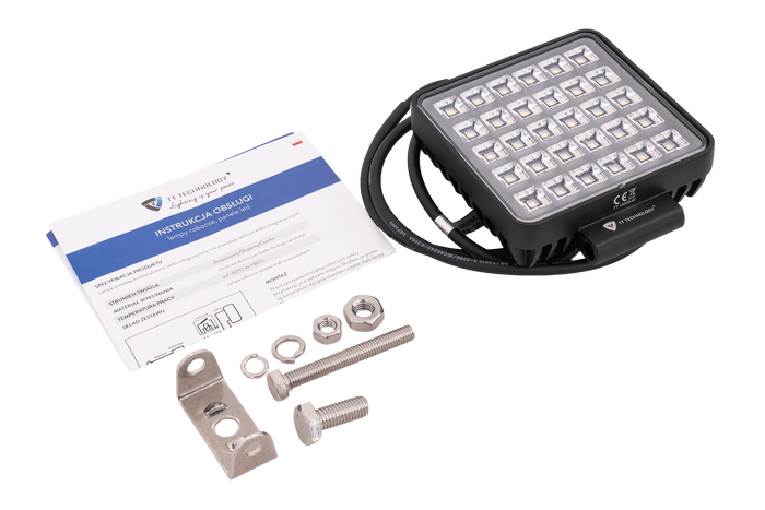 LED pracovní reflektorová svítilna TT TECHNOLOGY TT.13308-W 30xLED 2400lm s vypínačem