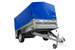 Jednonápravový přívěs 230x125 UNITRAILER FORCE 230 KIPP s rámem H-800 a modrým krytem