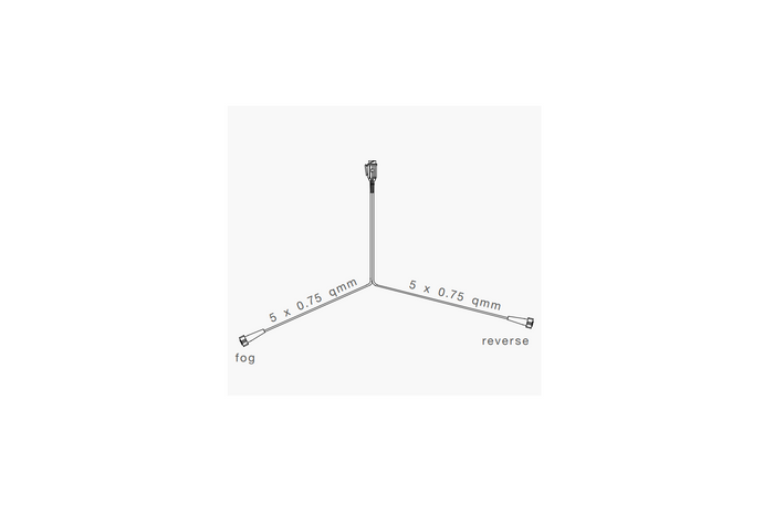 Elektrická instalace ASPÖCK, kabelový svazek pro přívěs, 5 m, 13kolíková zástrčka, 2x 5kolíkové bajonety