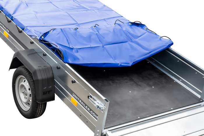 Lehký přívěs 230x125 UNITRAILER GARDEN 230 KIPP s rámem H-0 a modrým krytem