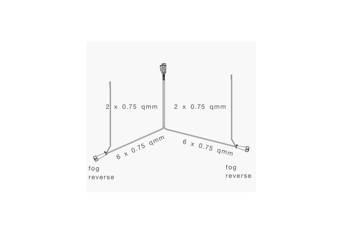 Elektrická instalace ASPÖCK, kabelový svazek pro přívěs 8 m, 13pinová zástrčka, 2x 8pinové bajonety