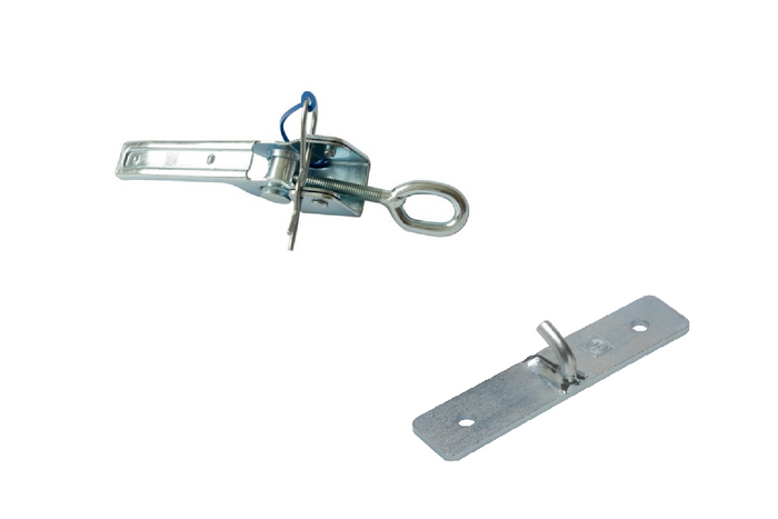 Boční tažné zařízení s přezkou WINTERHOFF BV 40-1 + kompletní excentrický boční zámek přívěsu BVG 40-A