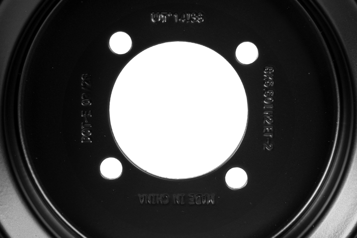 Ocelový disk UNITRAILER černý 5.5Ix8"H2 4x88 ET:-2