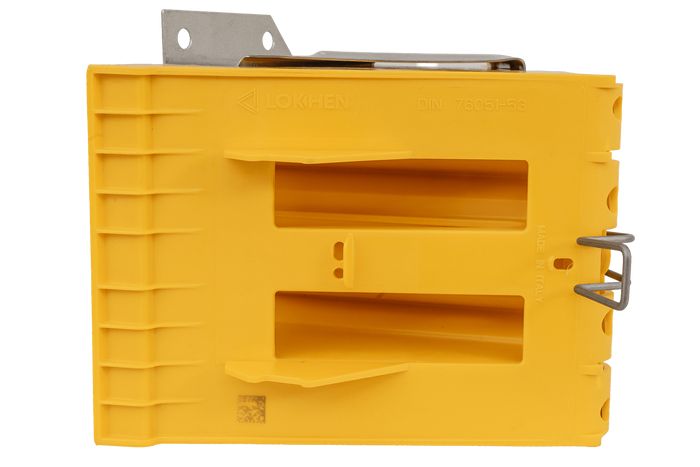 Klín pod kola E53 s montážním držákem LOKHEN výška: 225 mm