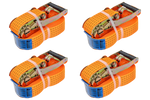 Sada čtyř oranžových přepravních pásů UNITRAILER 10m/50mm/5t s napínákem