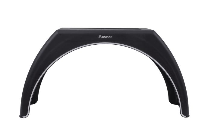 Blatník pro přívěs 15-17,5" DOMAR DK3112, plochý podběh kola 950/280 mm s bílým lemováním