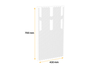 Blatník DOMAR DK5120 pro přívěsy a návěsy 430×700 mm
