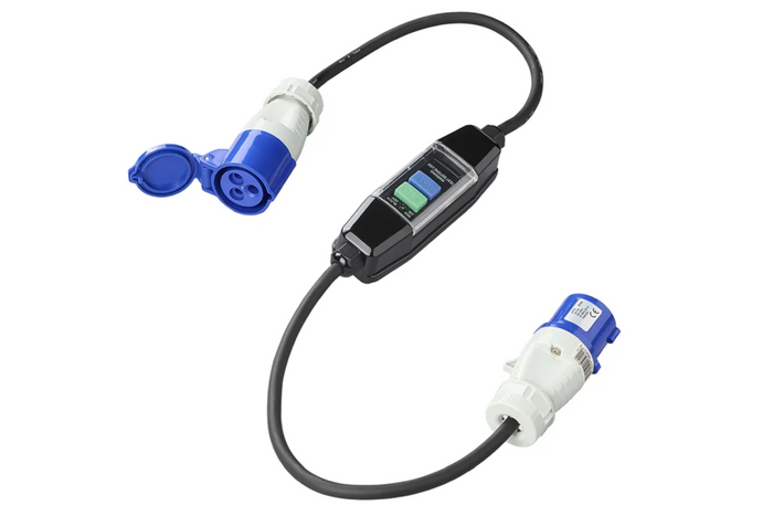 Adaptérový kabel CEE ProPlus 373589 s diferenciálním jističem 120 cm