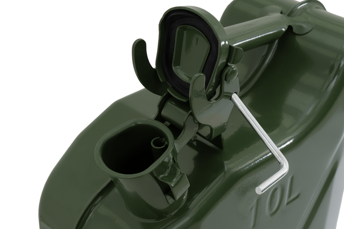 Kovový kanystr 10L HERMON zelený