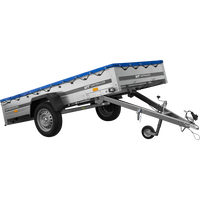 Jednonápravový přívěs 264x125 UNITRAILER GARDEN 264 KIPP s rámem H-0 a modrou plachtou