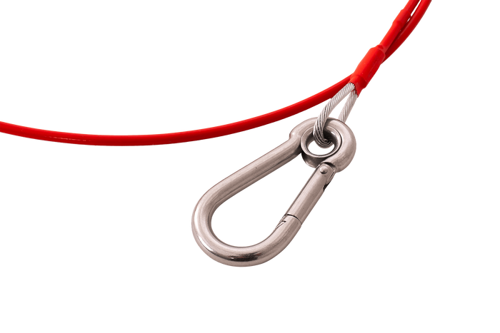 Nouzové bezpečnostní lano KNOTT breakaway s karabinou 1700 mm