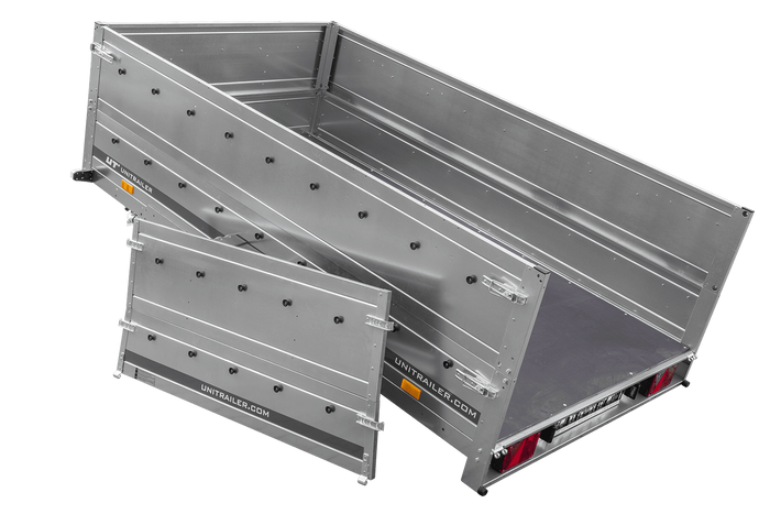 Přívěs za auto 264x150 UNITRAILER GARDEN 265 KIPP s bočnicemi BIS