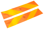 Samolepky, reflexní nálepky, krátké HERMON, označovací tabulky pro těžká vozidla, 565x132mm, levé+pravé
