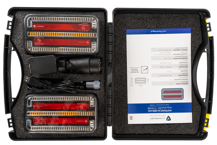 TT Technology TT.12028B Zadní světla LED 3 funkce levé + pravé, bezdrátové, magnetické