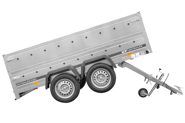 Přívěs za auto 264x150 UNITRAILER GARDEN 265/2 KIPP s bočnicemi BIS