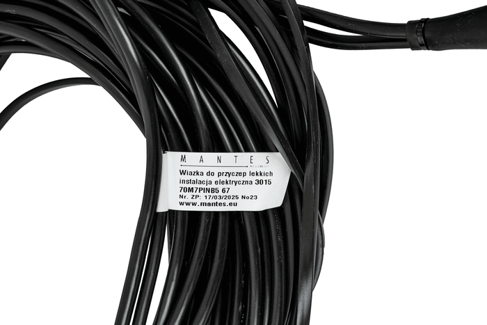 MANTES elektroinstalace svazek přívěsu 7m 7 KOLÍKOVÁ ZÁTKA BAYONET 2x 5 KOLÍKŮ