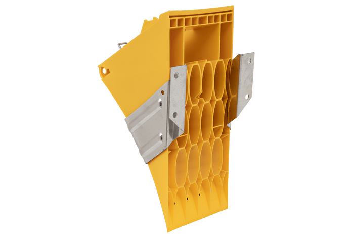 Klín pod kola E53 s montážním držákem LOKHEN výška: 225 mm