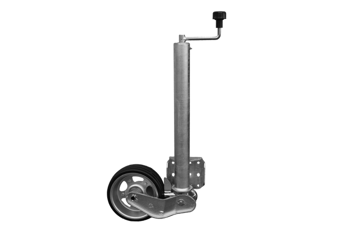 Automatické opěrné kolo UNITRAILER s rukojetí 500 kg 60 mm 660-904 mm