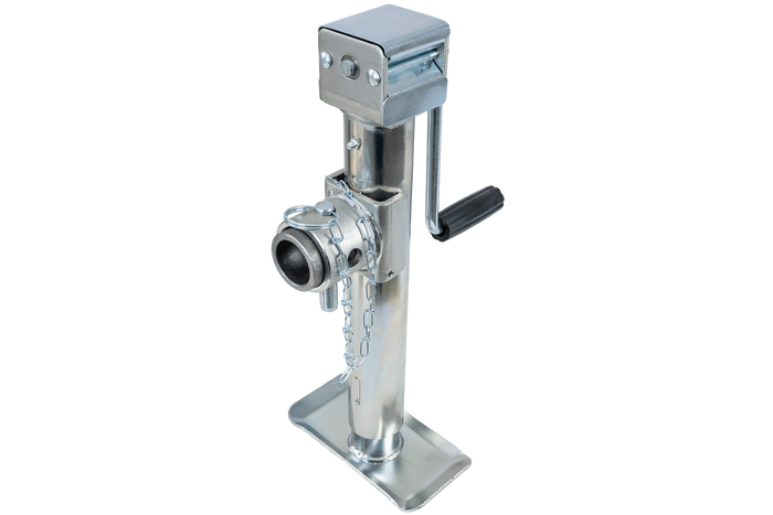 Rozšiřitelná podpěra s adaptérem UNITRAILER TJ5001+TJ5002A pro plošinový přívěs o hmotnosti 1300 kg 364-614 mm