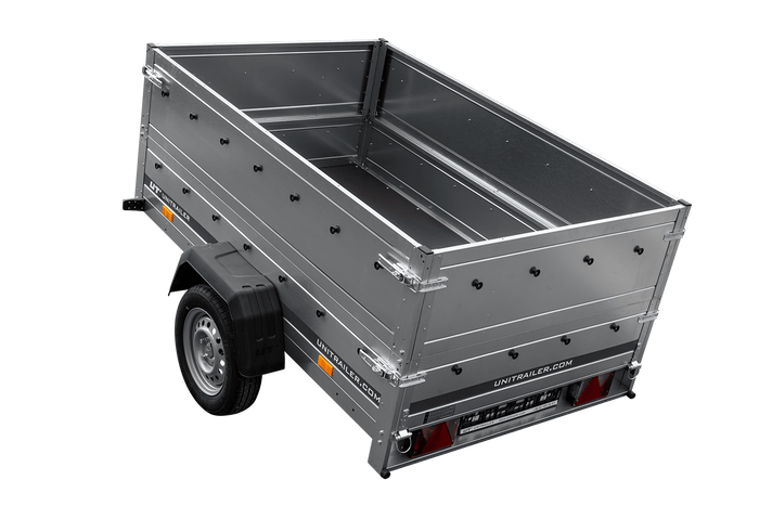 Lehký přívěs 200x125 UNITRAILER GARDEN 201 KIPP s bočnicemi BIS