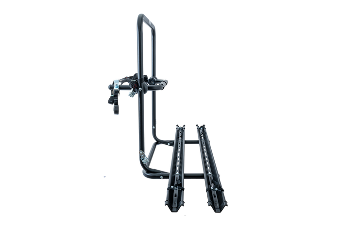 Nosič kol Peruzzo Brennero 4x4 s rezervním kolem - nosič na 2 kola s ližinami (černý)