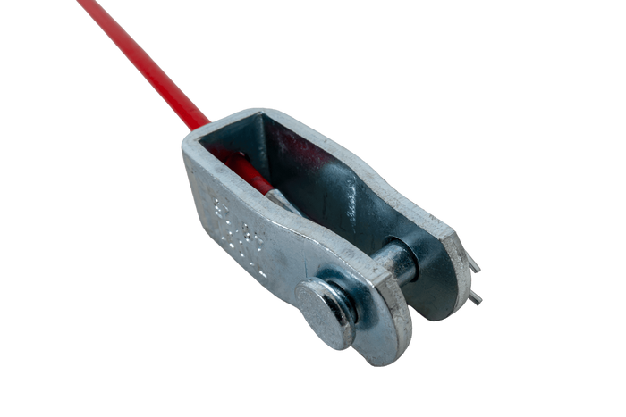 Nouzové bezpečnostní lano KNOTT breakaway s karabinou 1200 mm