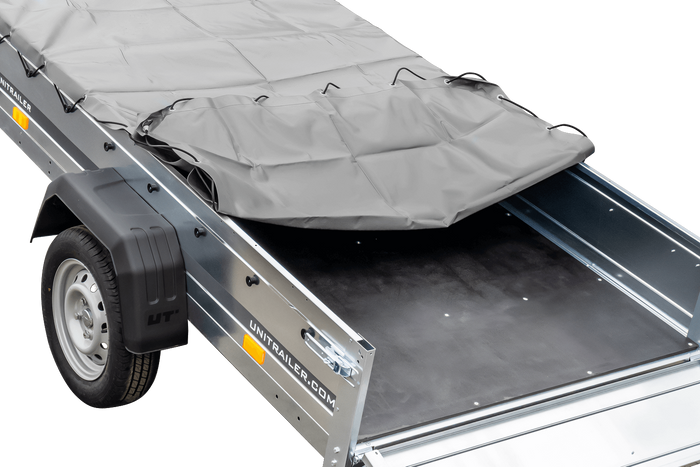 Přívěs za auto 230x125 UNITRAILER GARDEN 230 KIPP s šedou plachtou
