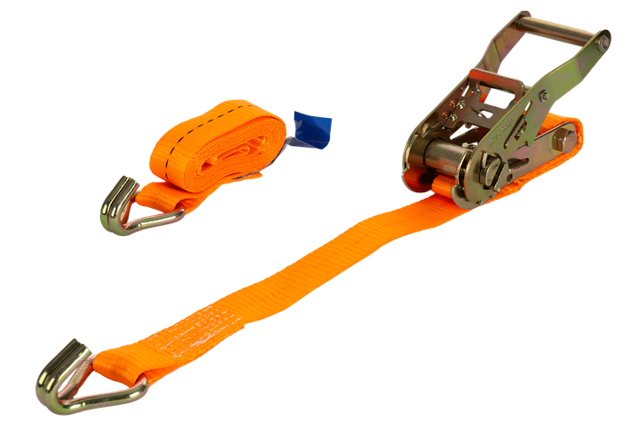UNITRAILER 2m/25mm/1t oranžový přepravní pás s napínákem