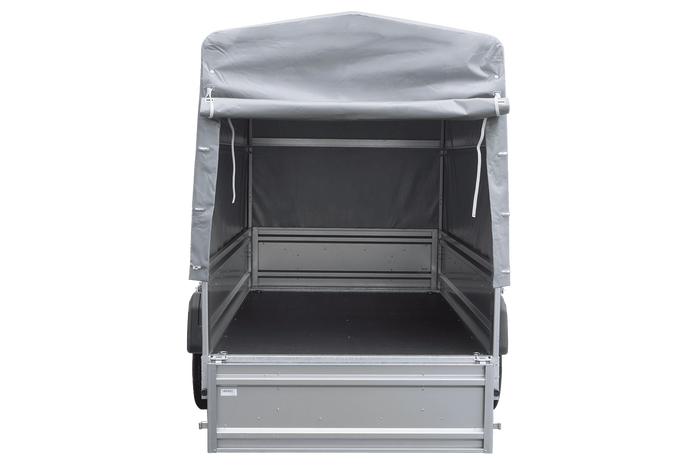 Lehký přívěs 230x125 UNITRAILER FORCE 230 KIPP s rámem H-1100 a šedou plachtou