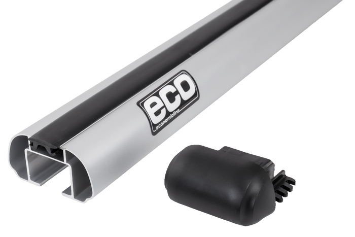 Střešní nosič Eco Alubase 120 - univerzální hliníkový nosič pro otevřené lišty