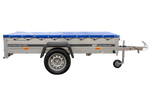 Lehký přívěs 230x125 UNITRAILER GARDEN 230 KIPP s rámem H-0 a modrým krytem