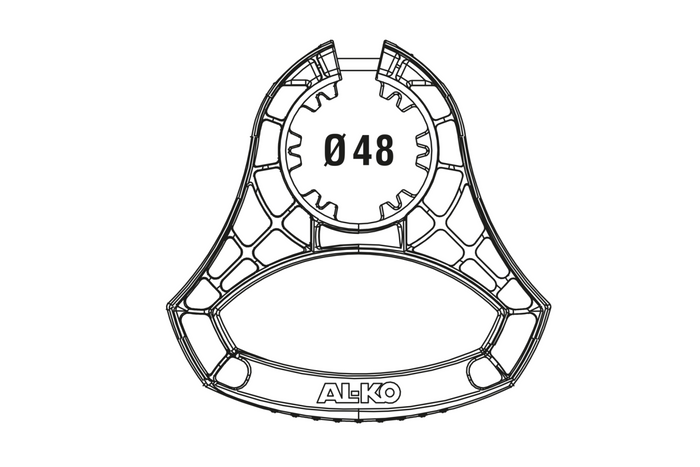 AL-KO 1931978 manévrovací rukojeť pro opěrné kolo 48 mm